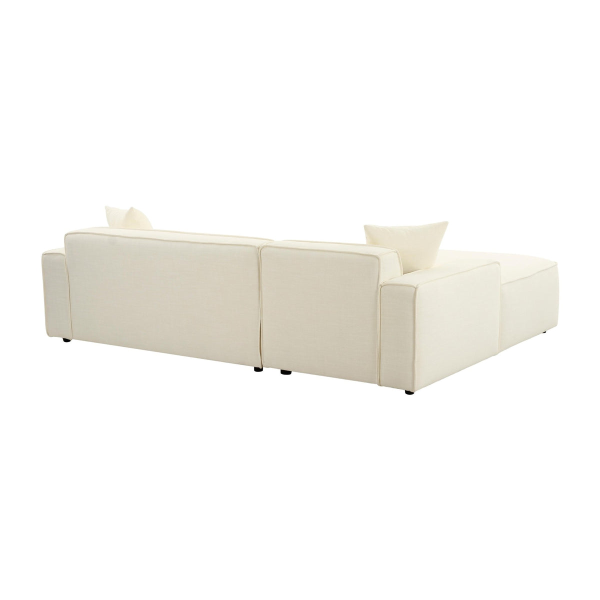 Olafur Cream Linen Sectional - LAF Sectionals| TOV