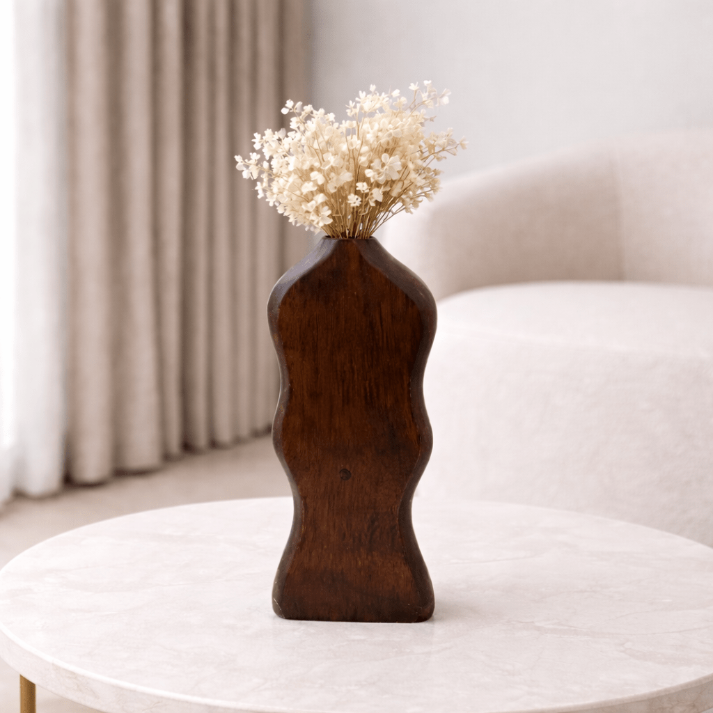 Olive Wood Vase Vases and Jars| Roots Furniture
