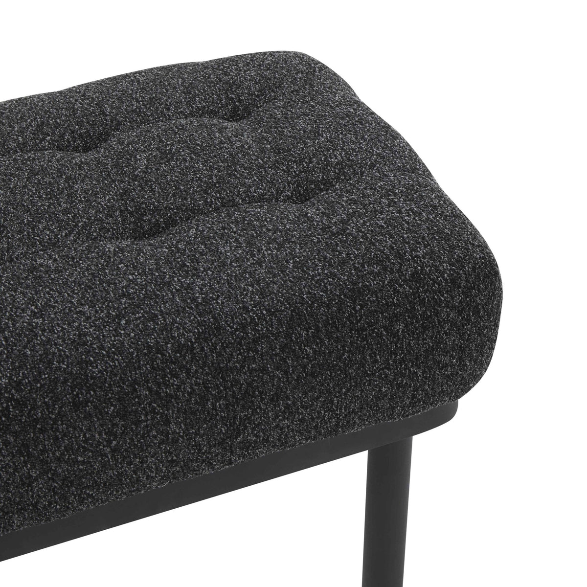 Olivia Black Boucle Bench Benches| TOV