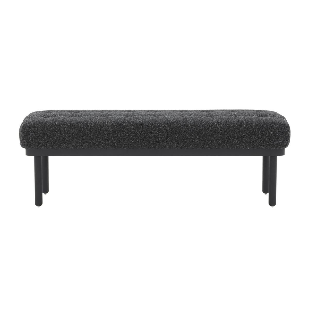Olivia Black Boucle Bench Benches| TOV