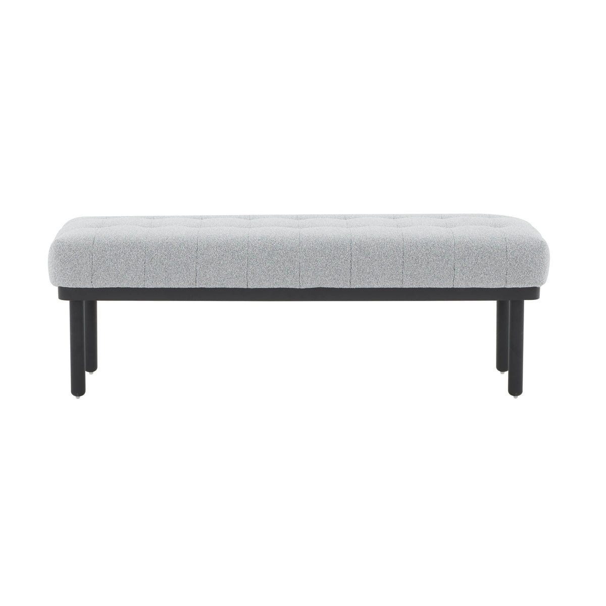 Olivia Grey Boucle Bench Benches| TOV