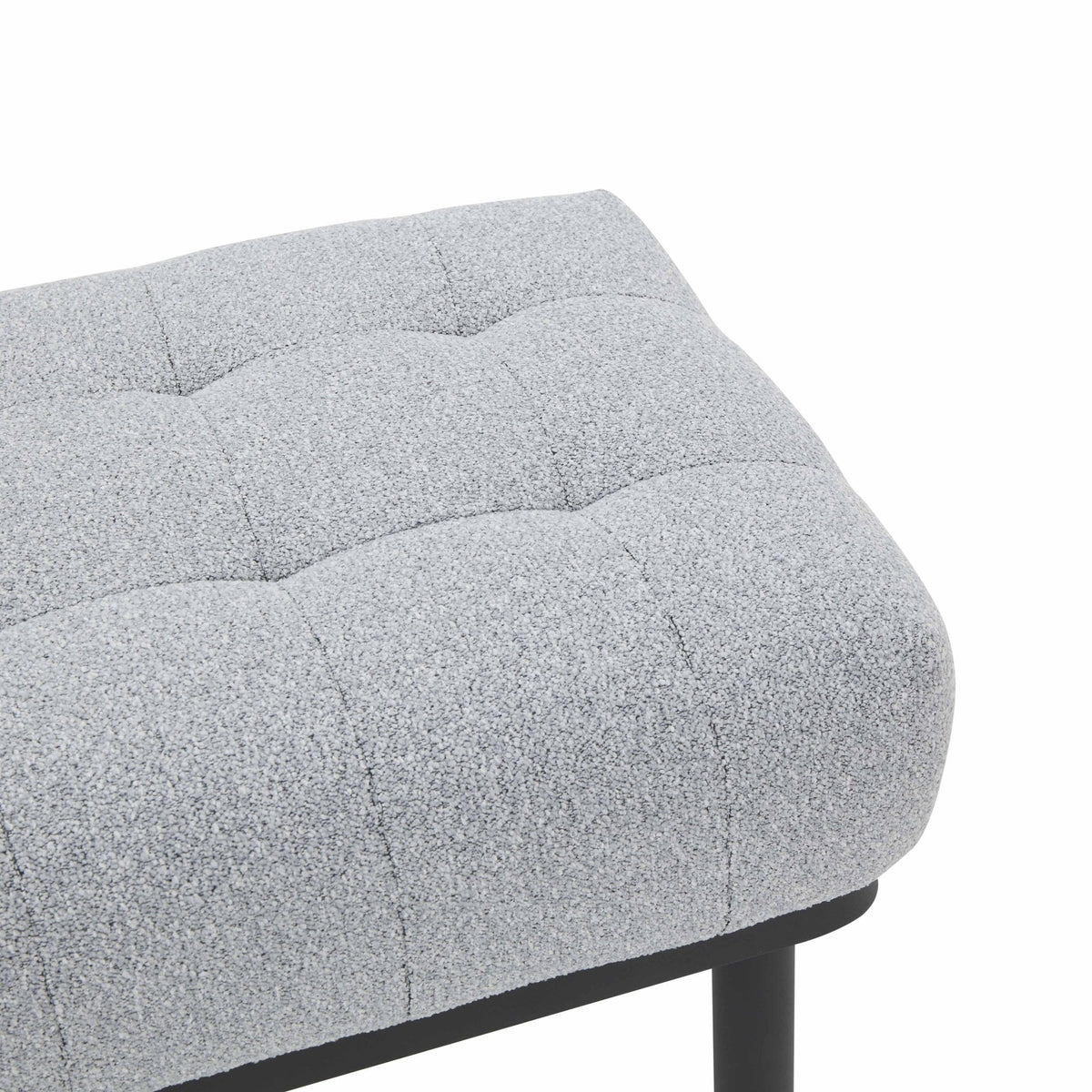 Olivia Grey Boucle Bench Benches| TOV