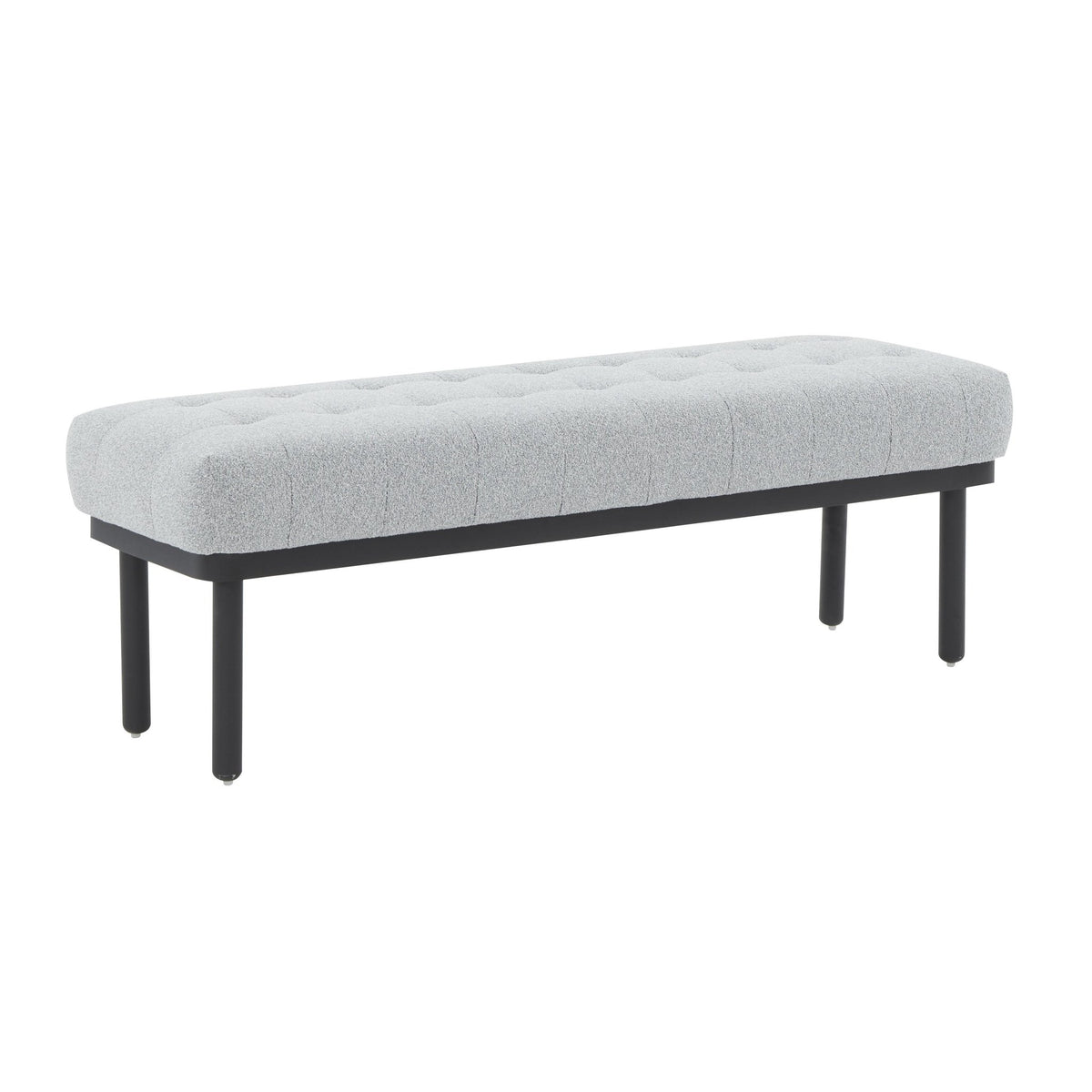 Olivia Grey Boucle Bench Benches| TOV