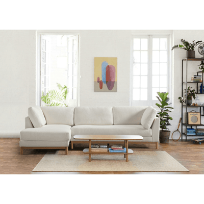 Ollari Beige Sectional LC + RAF - Al Rugaib Furniture