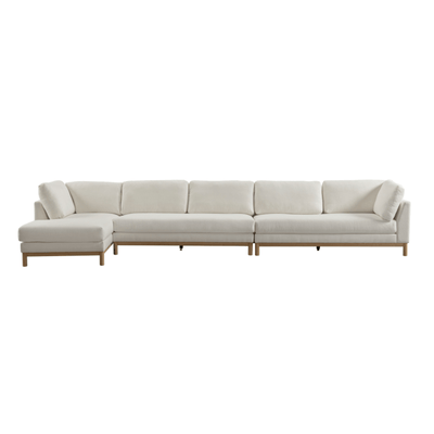 Ollari Beige Sectional LC+Armless+RAF - Al Rugaib Furniture