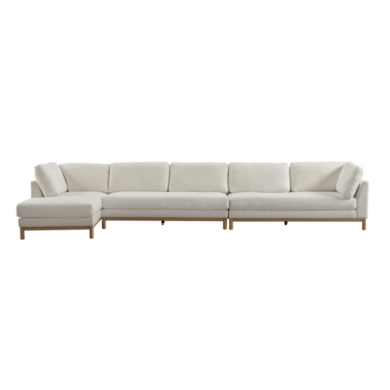 Ollari Beige Sectional LC+Armless+RAF - Al Rugaib Furniture