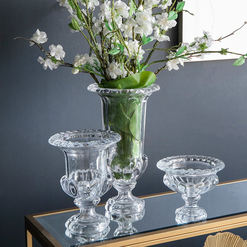 Omari Crystal Urn Vase, Medium Vases and Jars| Roots Furniture