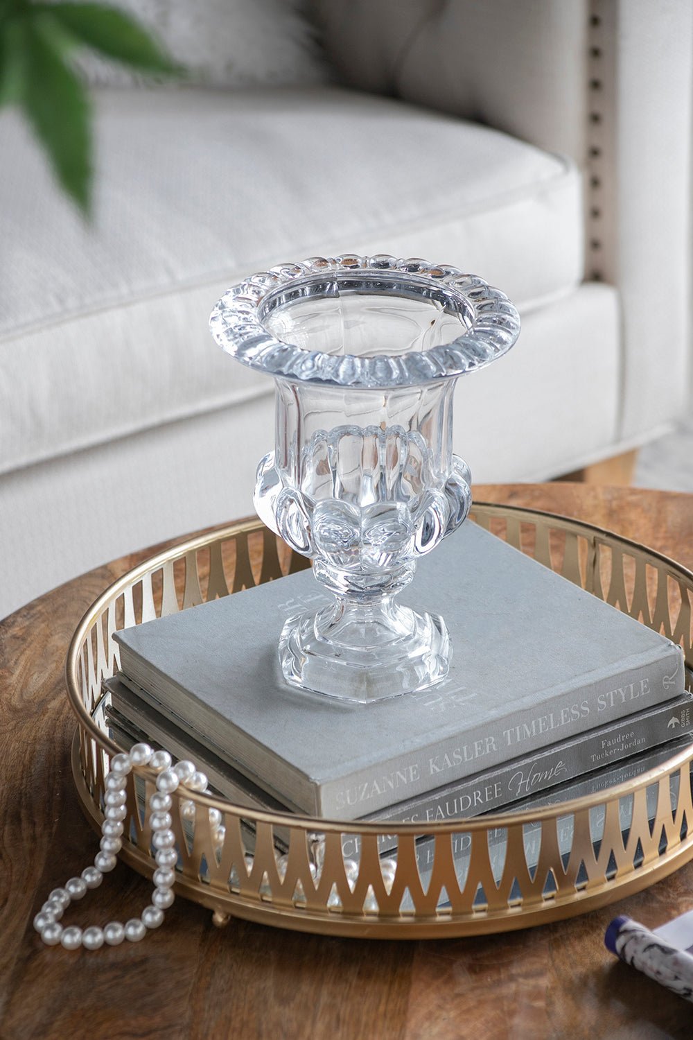 Omari Crystal Urn Vase, Medium Vases and Jars| Roots Furniture