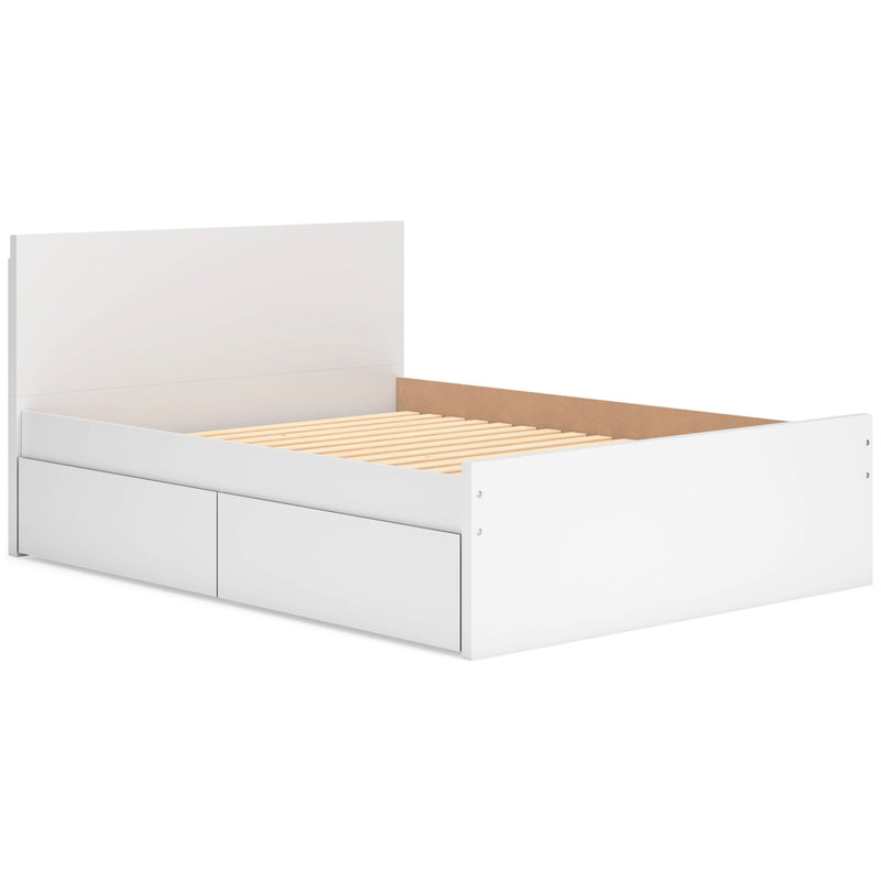 Onita Full Panel Platform Bed with 1 Side Storage - Al Rugaib Furniture