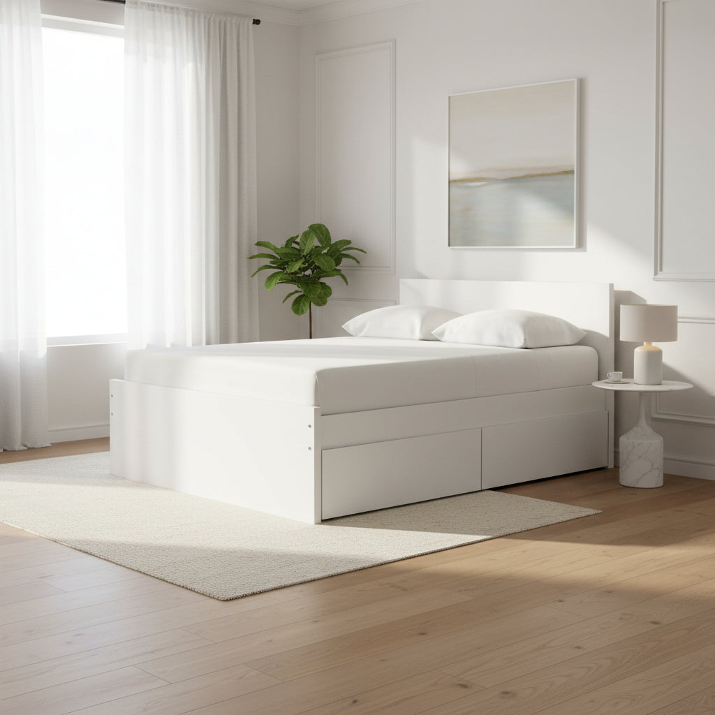Onita Full Platform Bed with 2 Side Storage Beds| Ashley Homestore