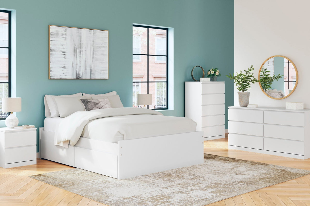 Onita Full Platform Bed with 2 Side Storage Beds| Ashley Homestore