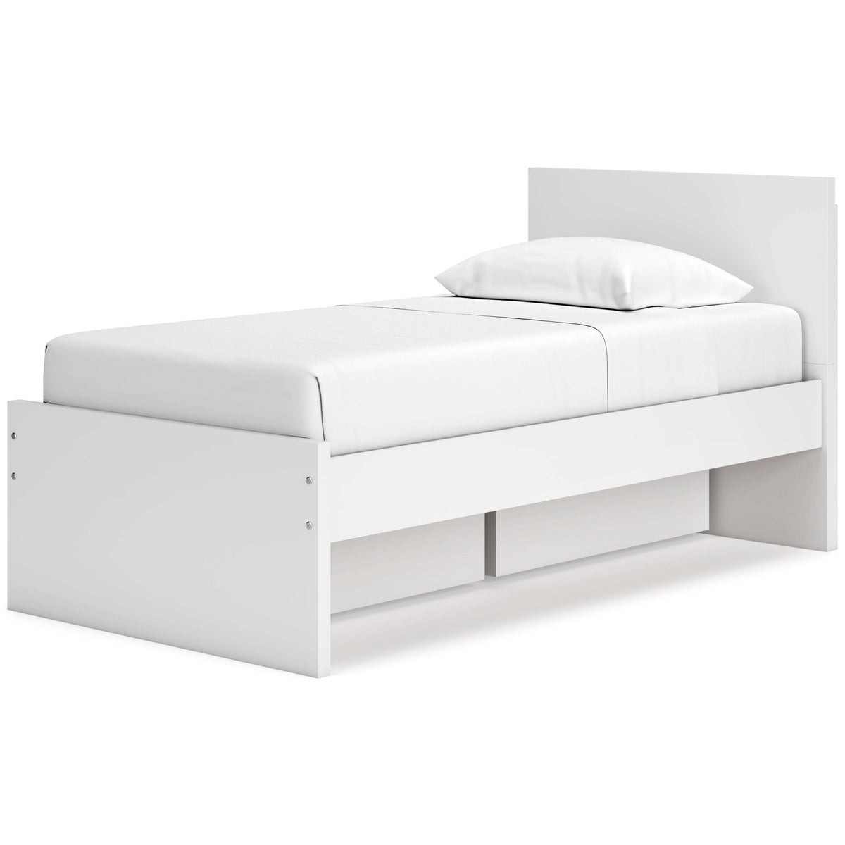 Onita Twin Panel Platform Bed with 1 Side Storage Beds| Ashley Homestore