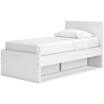 Onita Twin Panel Platform Bed with 1 Side Storage - Al Rugaib Furniture