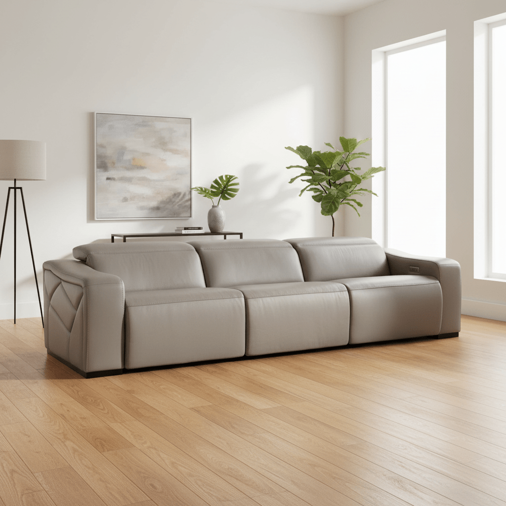 Opal 3 Piece Sofa with 2 Power Recliners & Power Headrest Sofas & Loveseats| Hooker