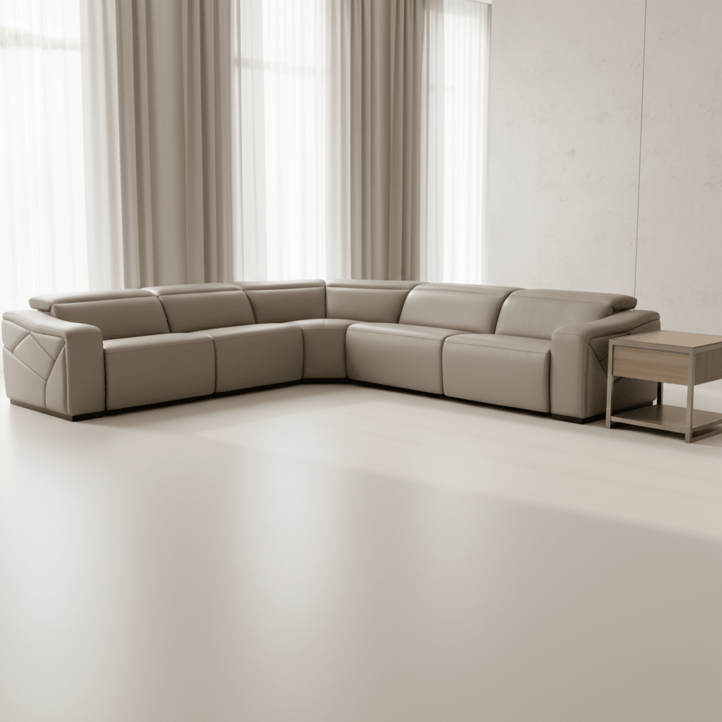 Opal 6 Piece Sectional with 3 Power Recliners & Power Headrest Recliners| Hooker