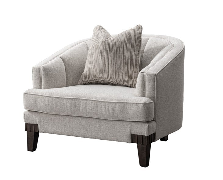 Opaline White Velevt Chair - Al Rugaib Furniture