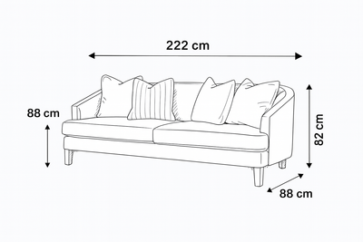 Opaline White Velevt sofa - Al Rugaib Furniture