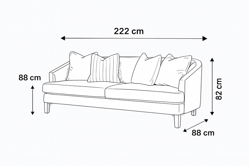 Opaline White Velevt sofa - Al Rugaib Furniture