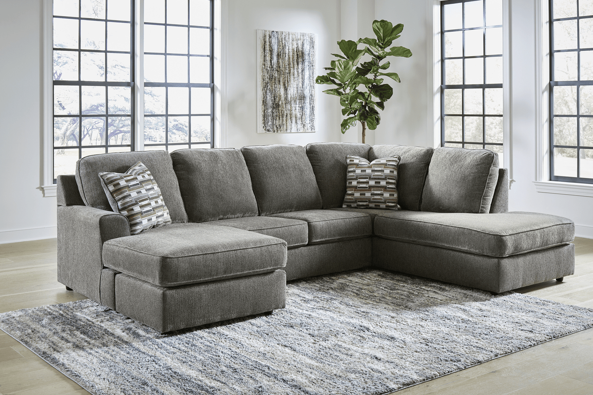 O'Phannon Gray Raf Sectional Sectionals| Ashley Homestore
