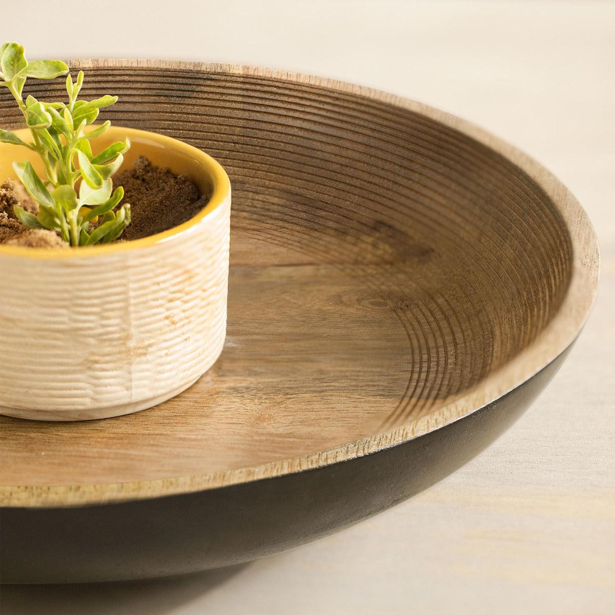 Orbis Round Shallow Bowl Large Tray| Roots Furniture