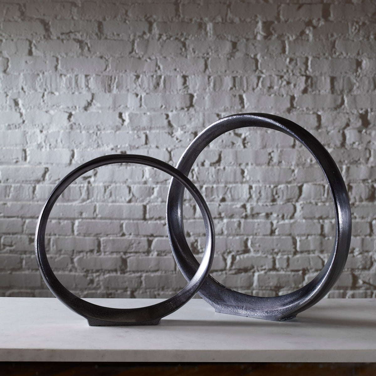 Orbits Ring Sculptures, S/2 Table Decors| Uttermost