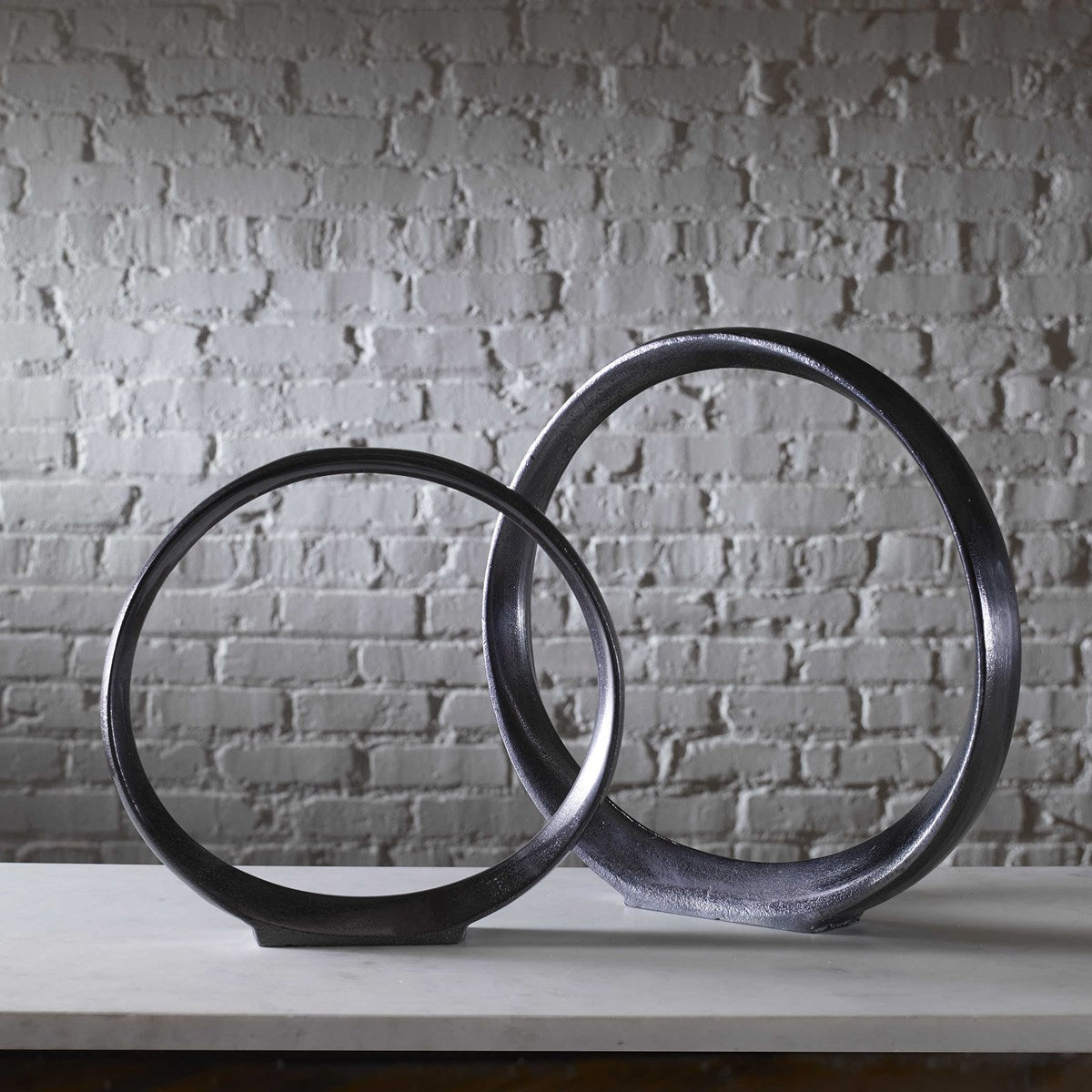 Orbits Ring Sculptures, S/2 Table Decors| Uttermost