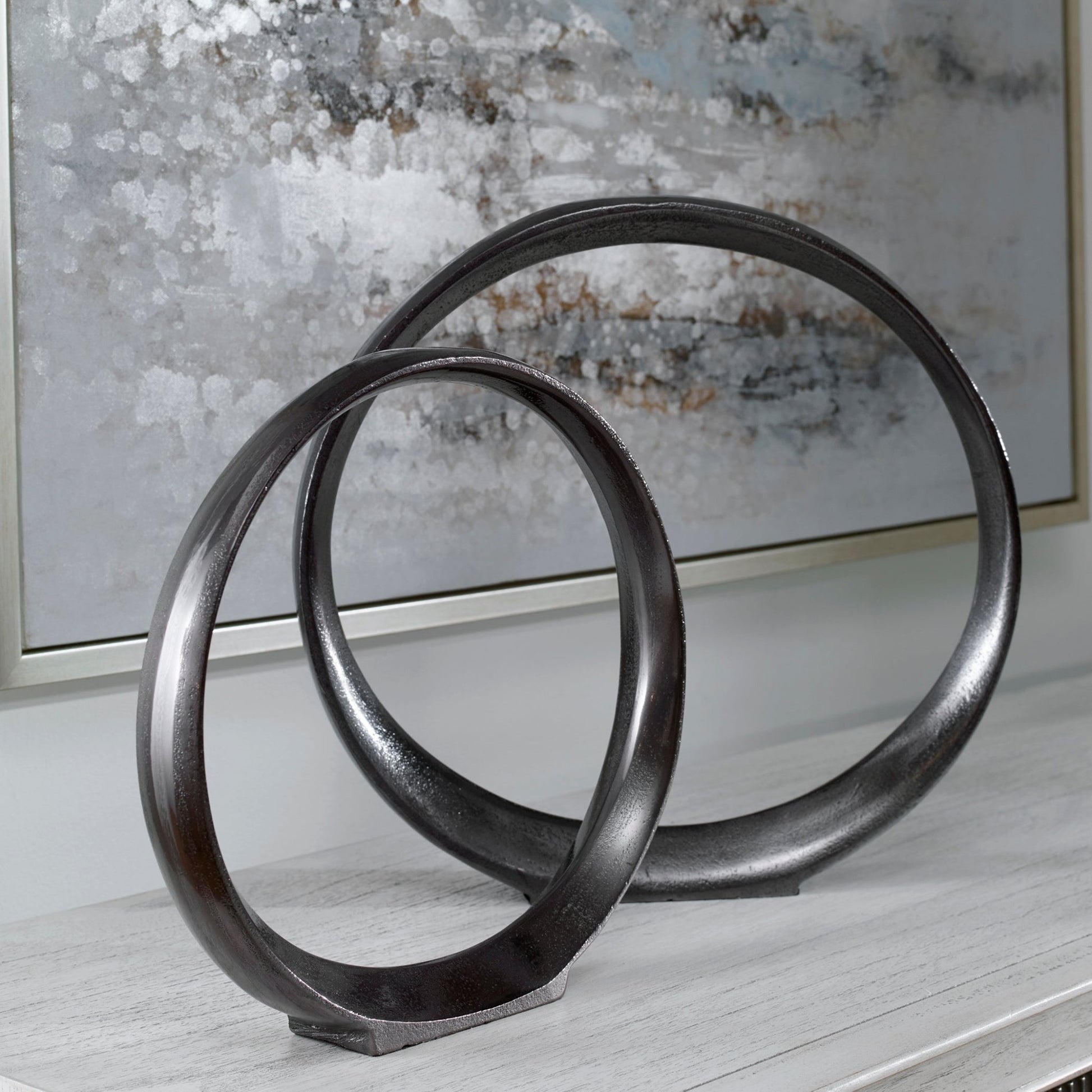 Orbits Ring Sculptures, S/2 Table Decors| Uttermost
