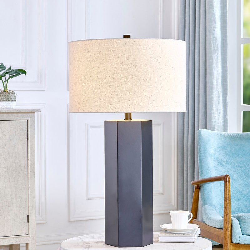 Orbix Matt Black Table Lamp - Al Rugaib Furniture