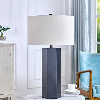 Orbix Matt Black Table Lamp - Al Rugaib Furniture