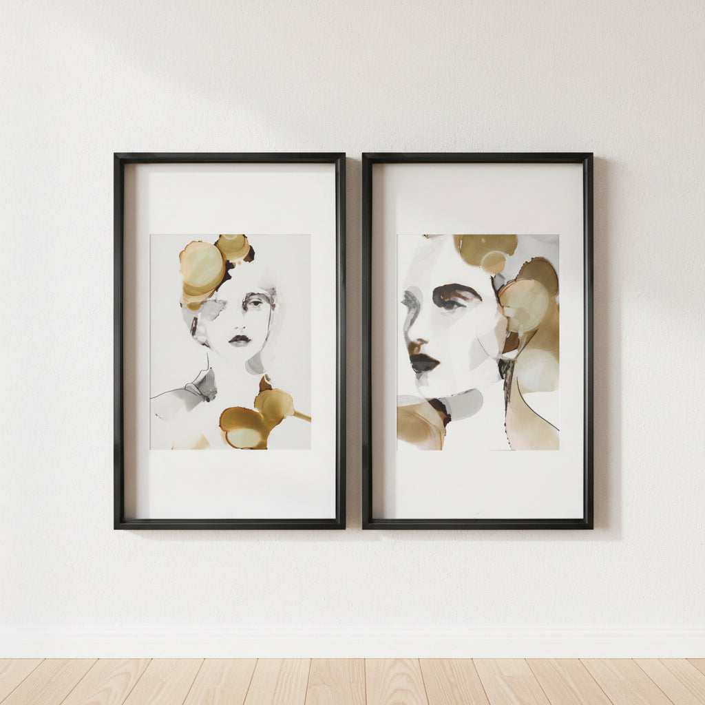 Organic Portrait Framed Prints, S/2 Wall Art| Uttermost