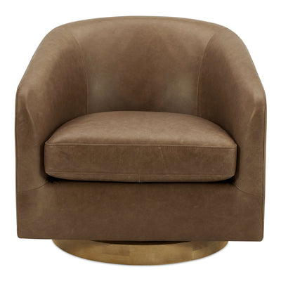 OSCY LEATHER SWIVEL CHAIR - Al Rugaib Furniture
