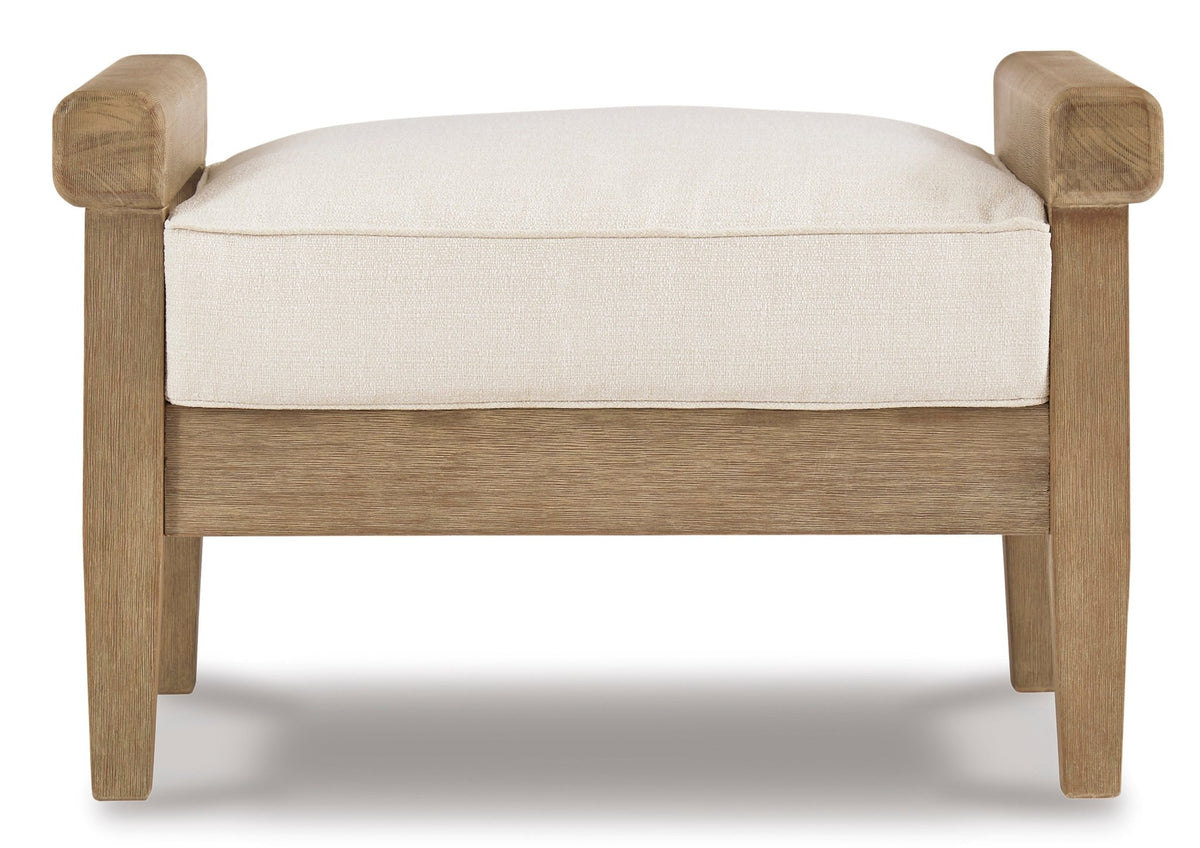 Ottoman with Cushion Outdoor Chairs| Ashley Homestore