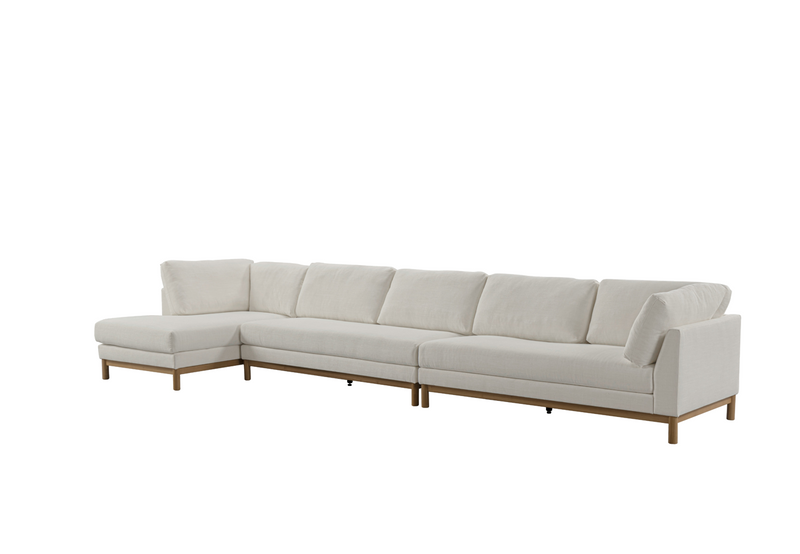 Hargrove Beige Sectional Right Chaise