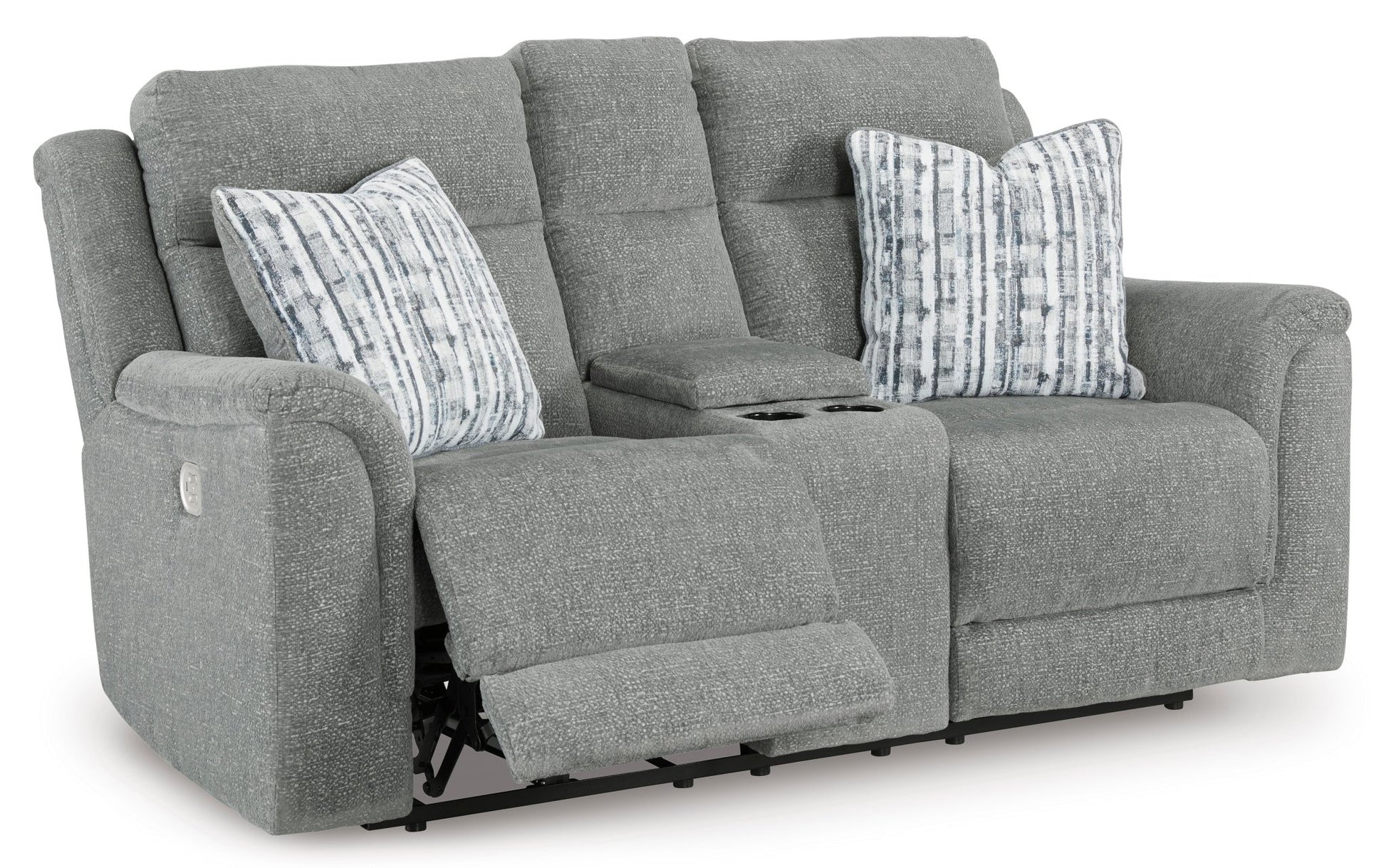 Overflow Power Reclining Loveseat with Console Recliners| Ashley Homestore