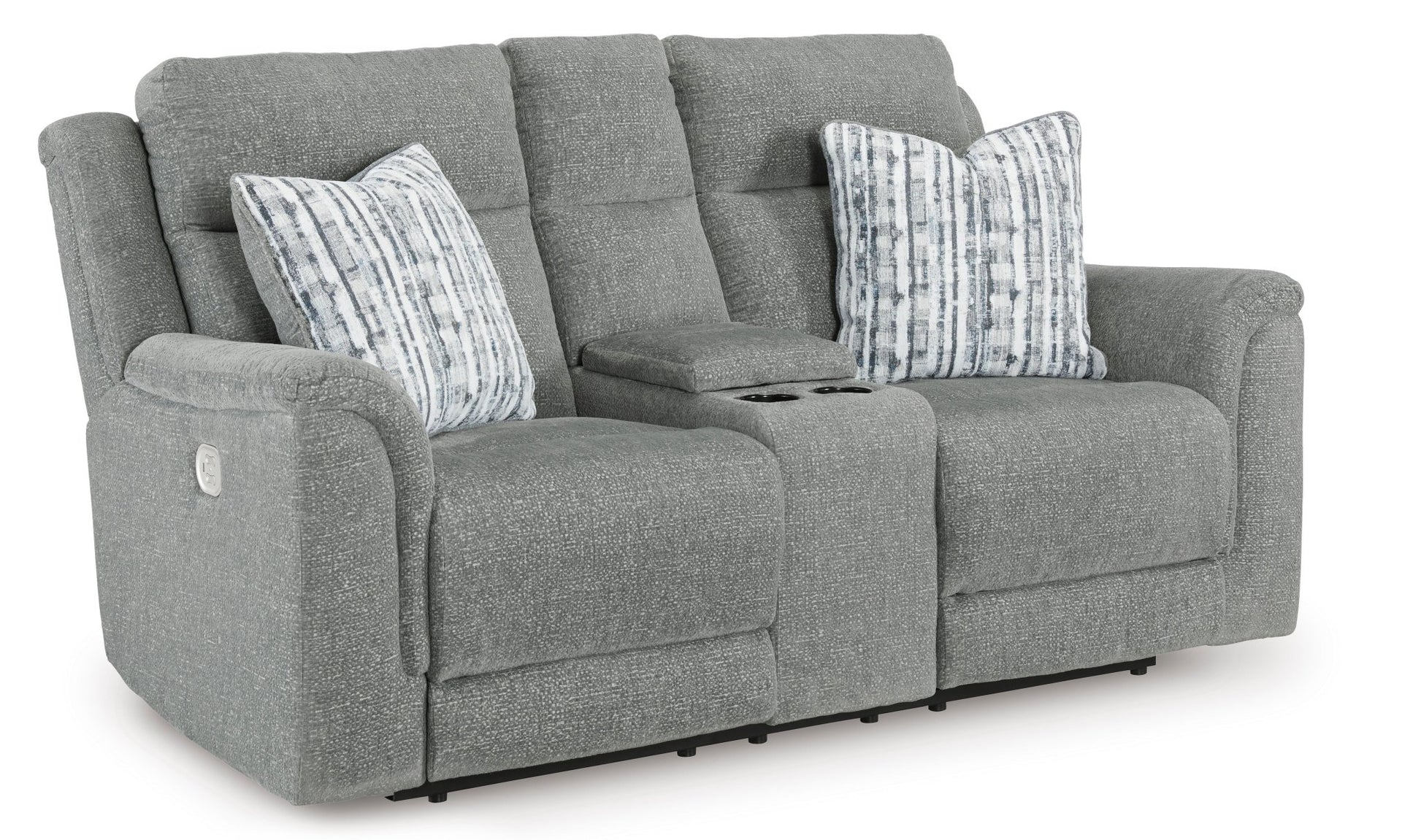 Overflow Power Reclining Loveseat with Console Recliners| Ashley Homestore