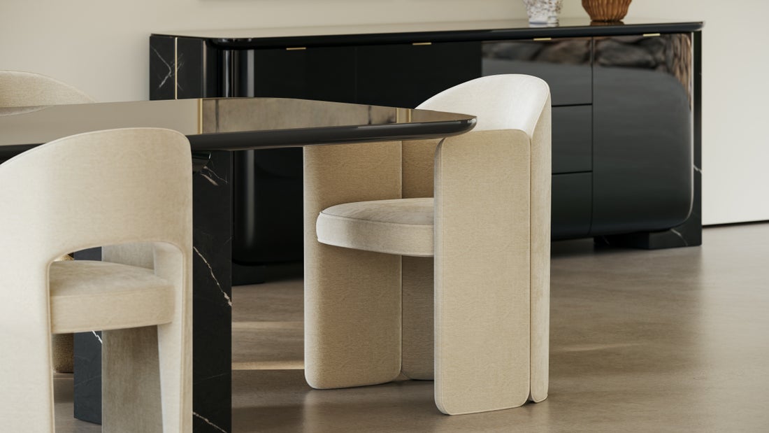 OVERLAP ARM DINING CHAIR Chairs| Caracole