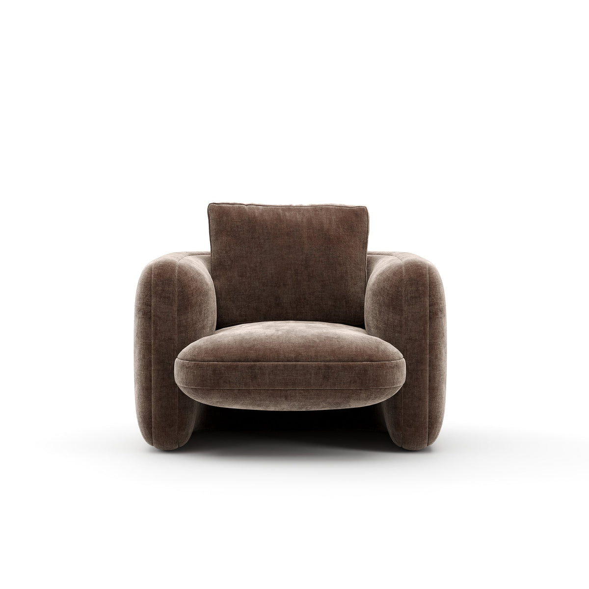 OVERLAP CHAIR DARK TAUPE Chairs| Caracole