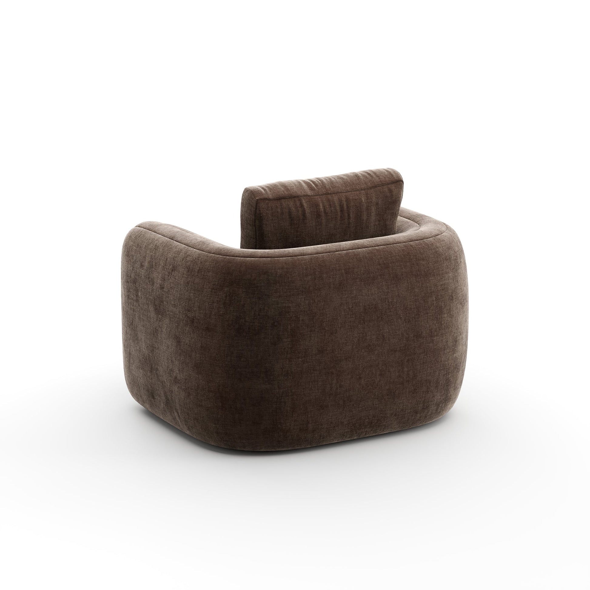 OVERLAP CHAIR DARK TAUPE Chairs| Caracole