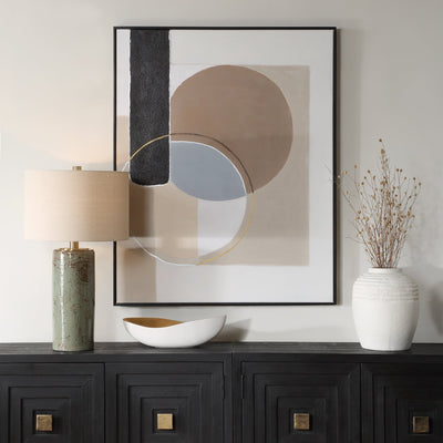 OVERLAP CIRCLES Hand Painted Canvas - Al Rugaib Furniture