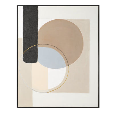 OVERLAP CIRCLES Hand Painted Canvas - Al Rugaib Furniture