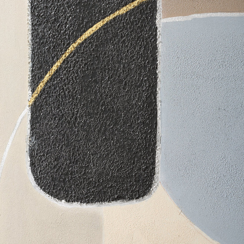 OVERLAP CIRCLES Hand Painted Canvas - Al Rugaib Furniture