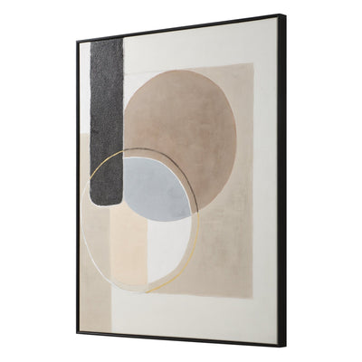 OVERLAP CIRCLES Hand Painted Canvas - Al Rugaib Furniture