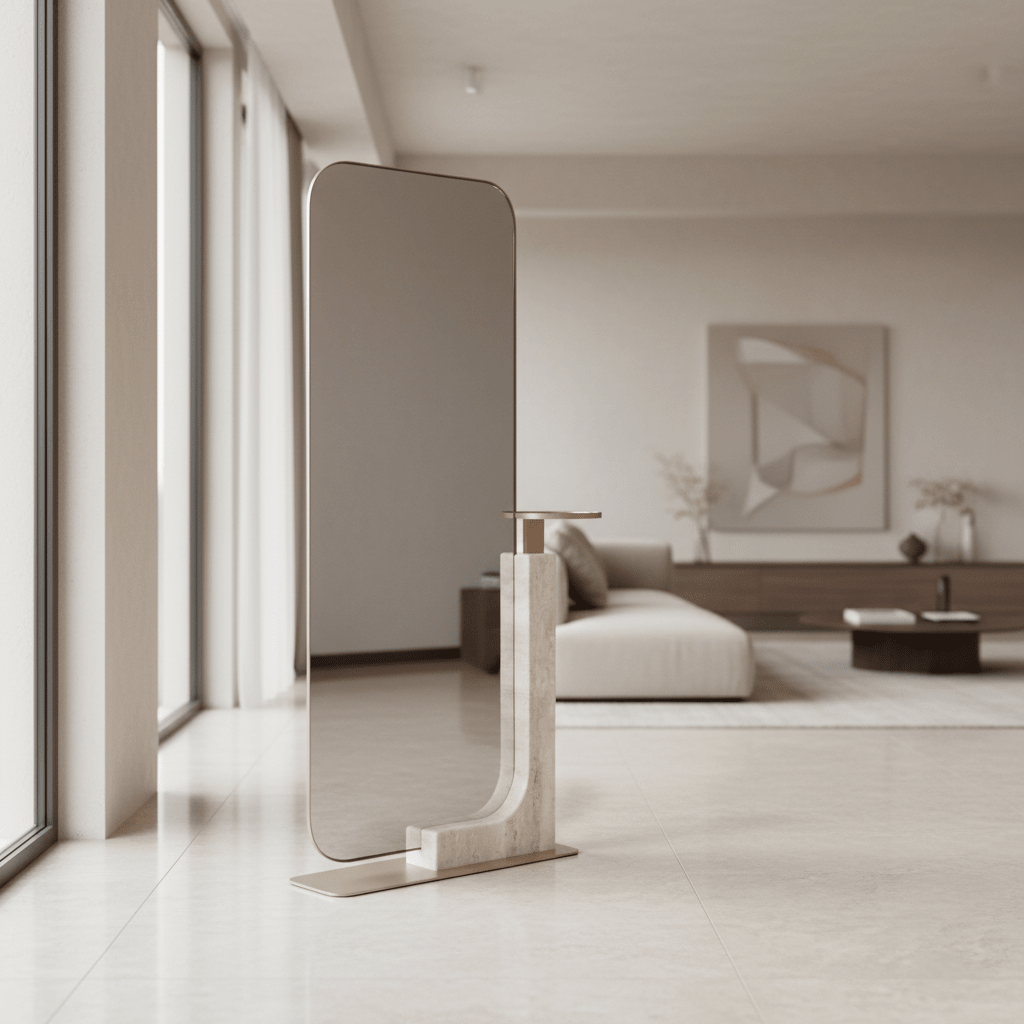 OVERLAP FLOOR MIRROR LIGHT Mirrors| Caracole