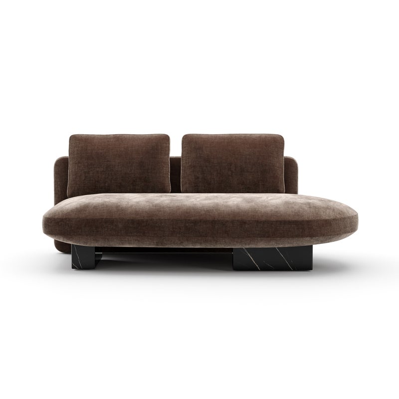 OVERLAP LAF ARMLESS BUMPER DK TAUPE Sectionals| Caracole