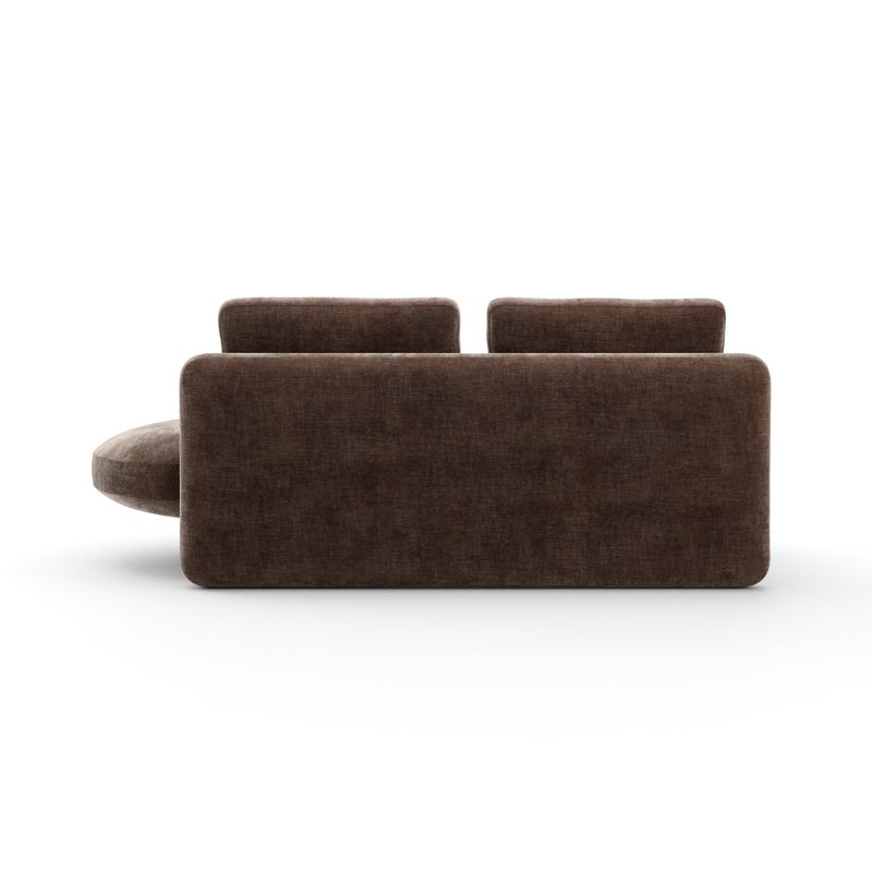 OVERLAP LAF ARMLESS BUMPER DK TAUPE Sectionals| Caracole