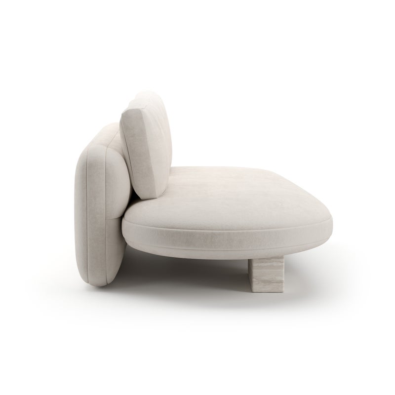 Overlap Raf Armless Bumper Chaises| Caracole