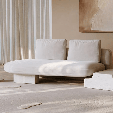 Overlap Raf Armless Bumper Chaises| Caracole