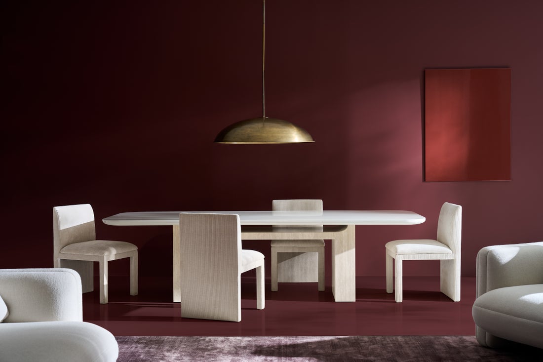 OVERLAP RECTANGLE DINIG TBL LIGHT Dining Tables| Caracole