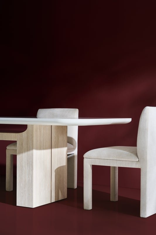 OVERLAP RECTANGLE DINIG TBL LIGHT Dining Tables| Caracole