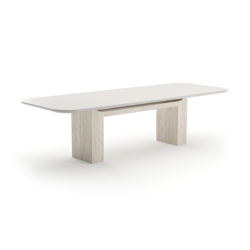OVERLAP RECTANGLE DINIG TBL LIGHT Dining Tables| Caracole